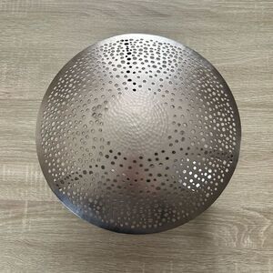 NWOT … WORLD MARKET “Pierced Pewter” Disc Sconce